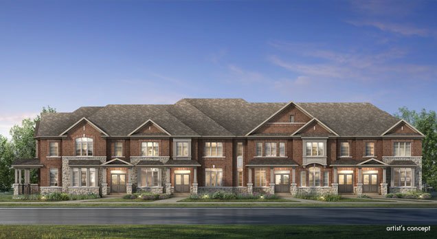 Freehold townhomes in Seaton, artist’s concept
